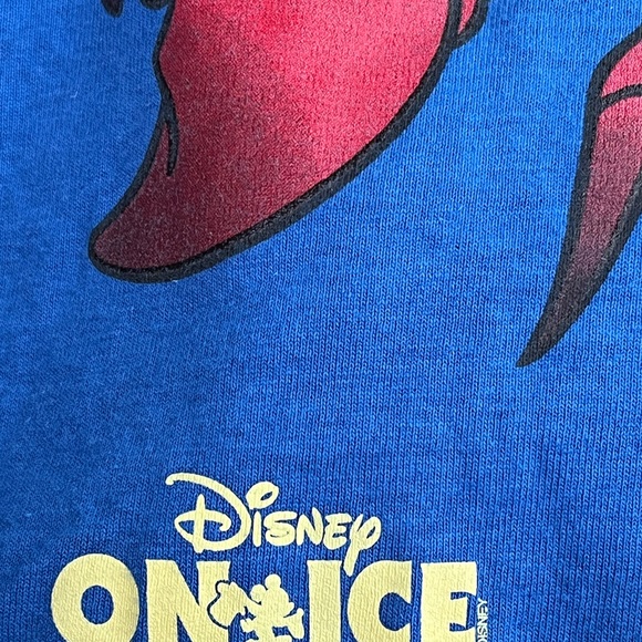 DISNEY ON ICE THE LITTLE MERMAID SEBASTIAN PROMO TEE SHIRT KID’S SZ. 6/8 BLUE - Picture 5 of 6